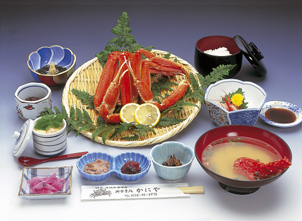 ズワイガニ定食