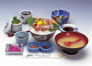 あじの刺身丼