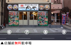 沼津港店 駐車場